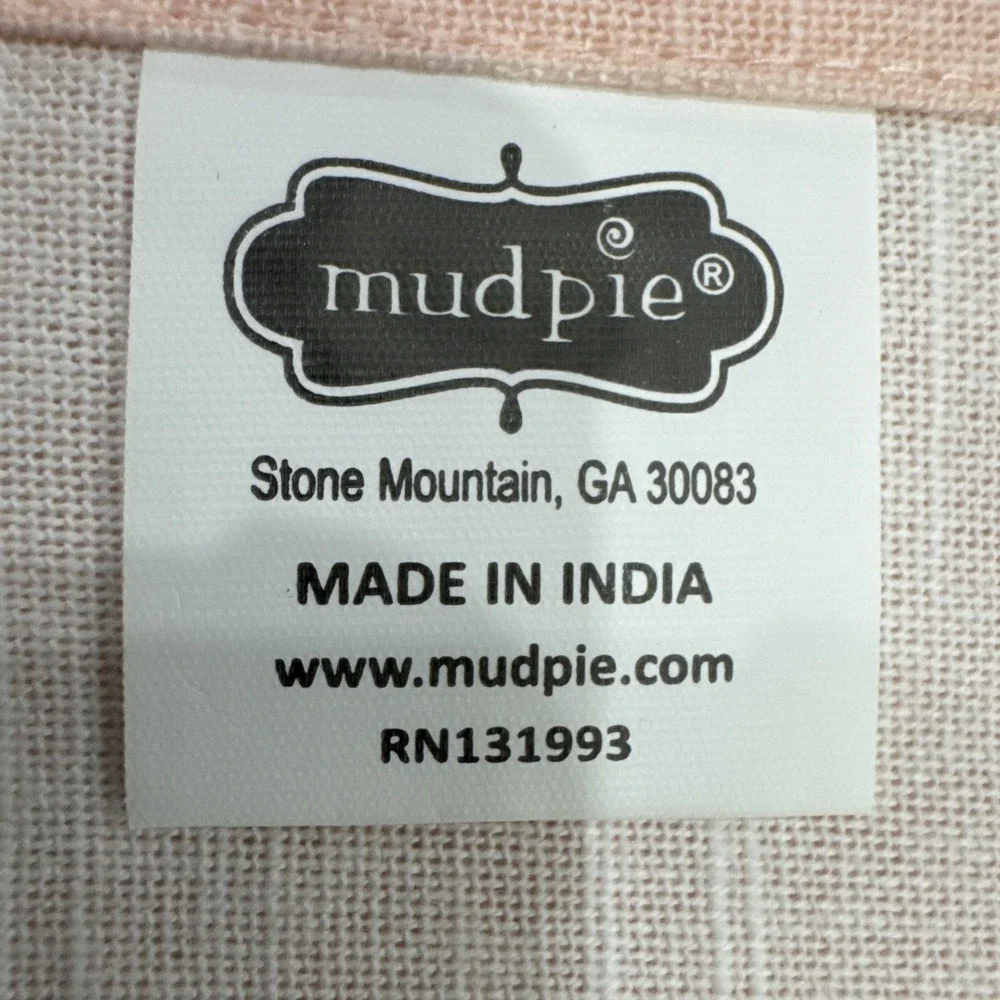 NEW Mud Pie Pink Nutcracker Christmas Kitchen Towel 8x10.5 Holiday Decor
